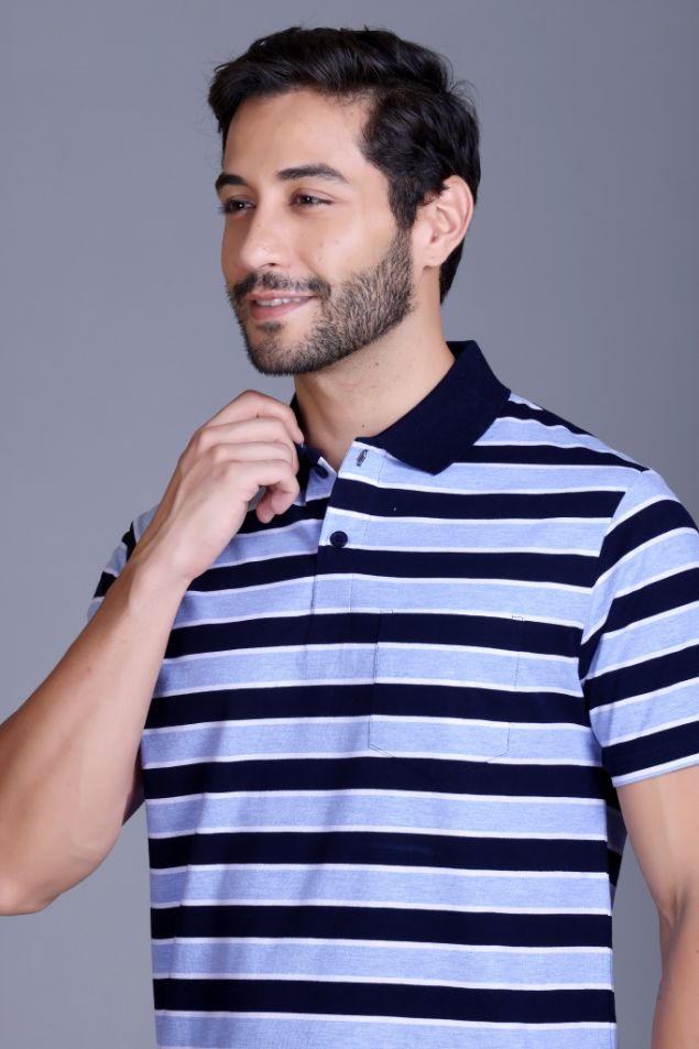 Navy Blue and Sky Blue