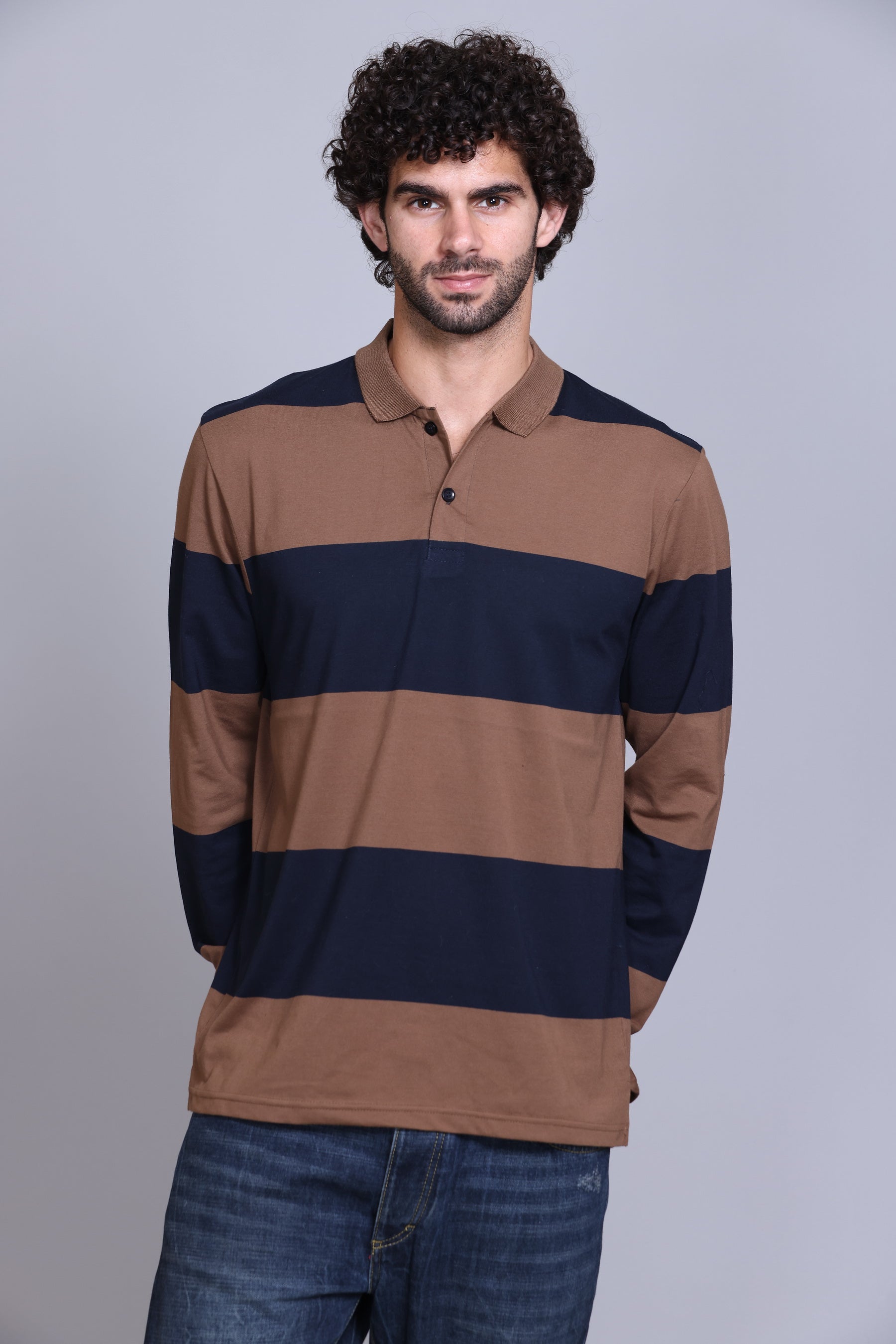 Navy and Brown