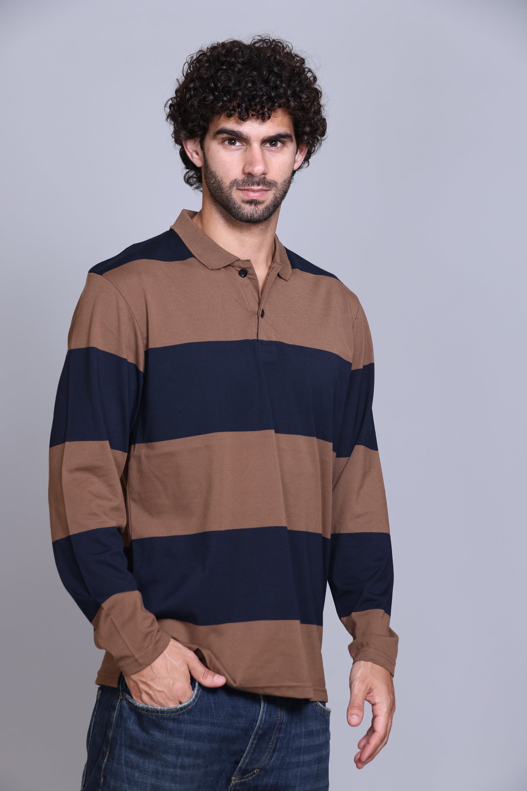Navy and Brown