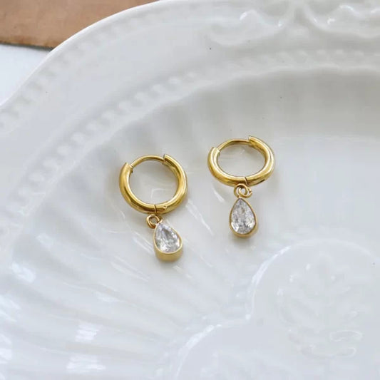 Crystal Drop Earings Women