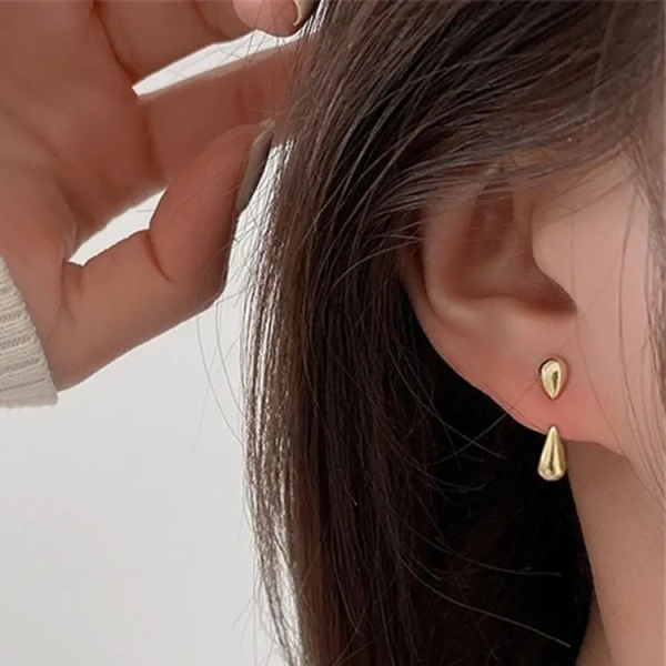 Gold Magic Drops Earings Women