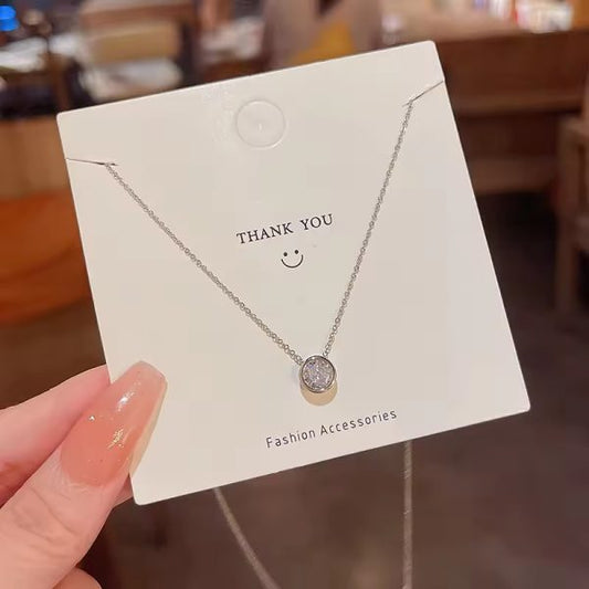 Silver Crystel Necklace women