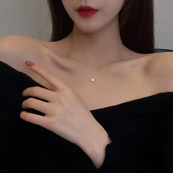 Silver Crystel Necklace women