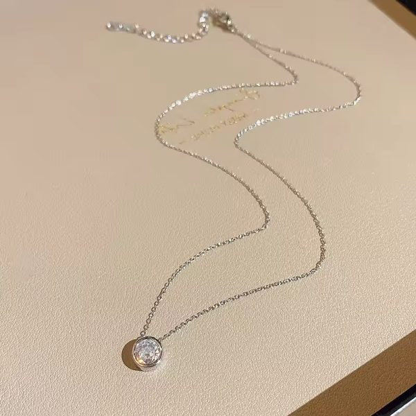 Silver Crystel Necklace women
