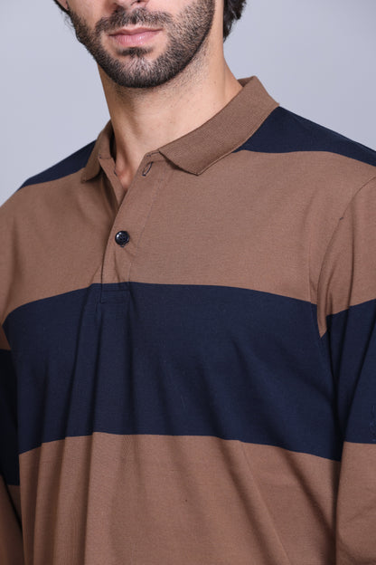 Navy and Brown