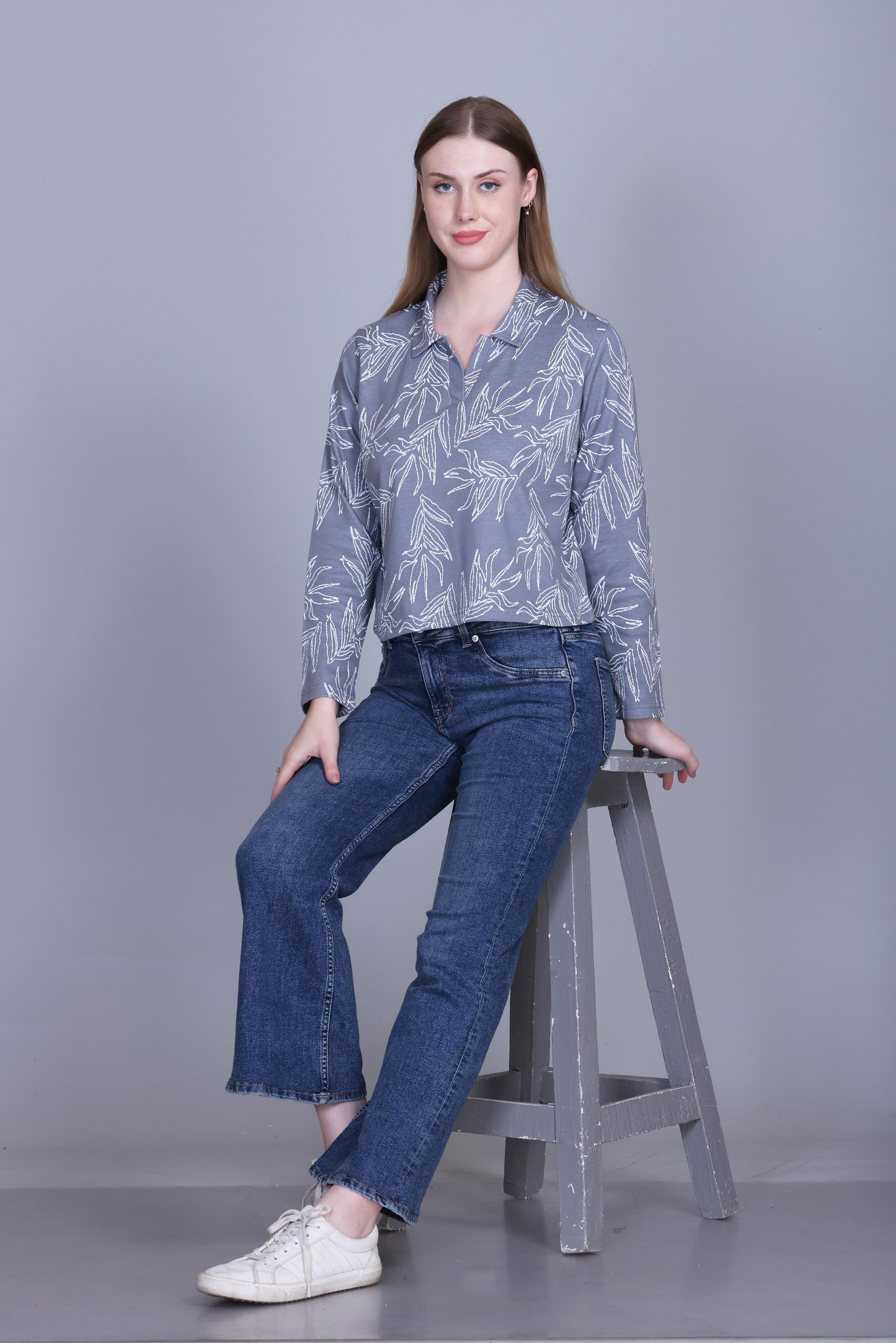 Dark Grey Floral