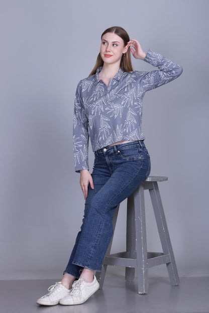 Dark Grey Floral