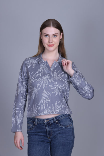 Dark Grey Floral