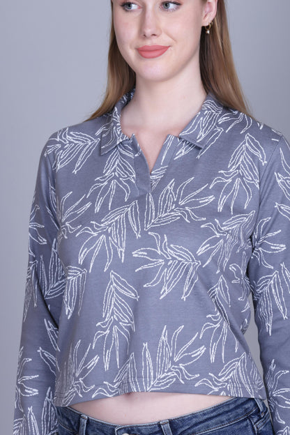 Dark Grey Floral
