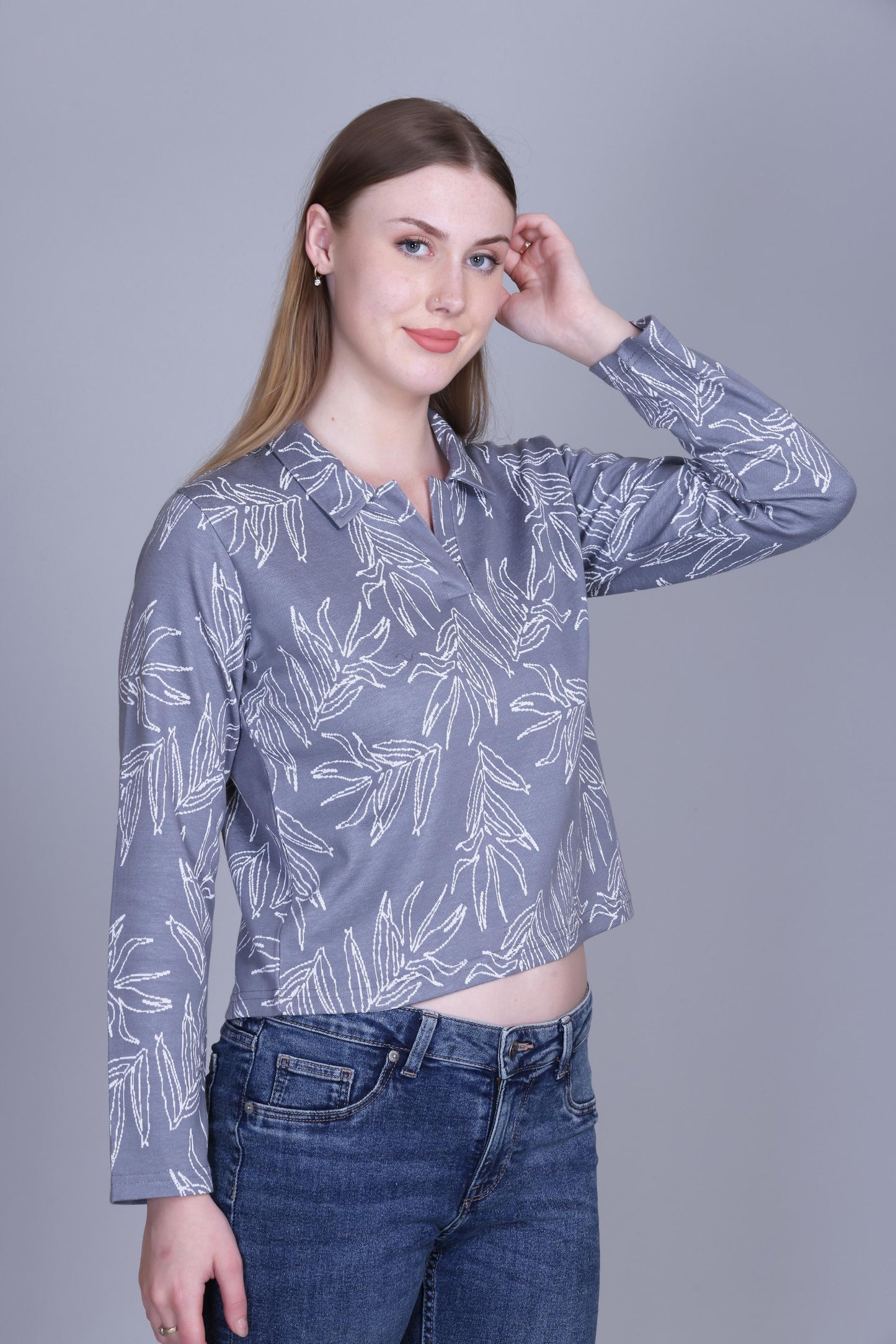 Dark Grey Floral