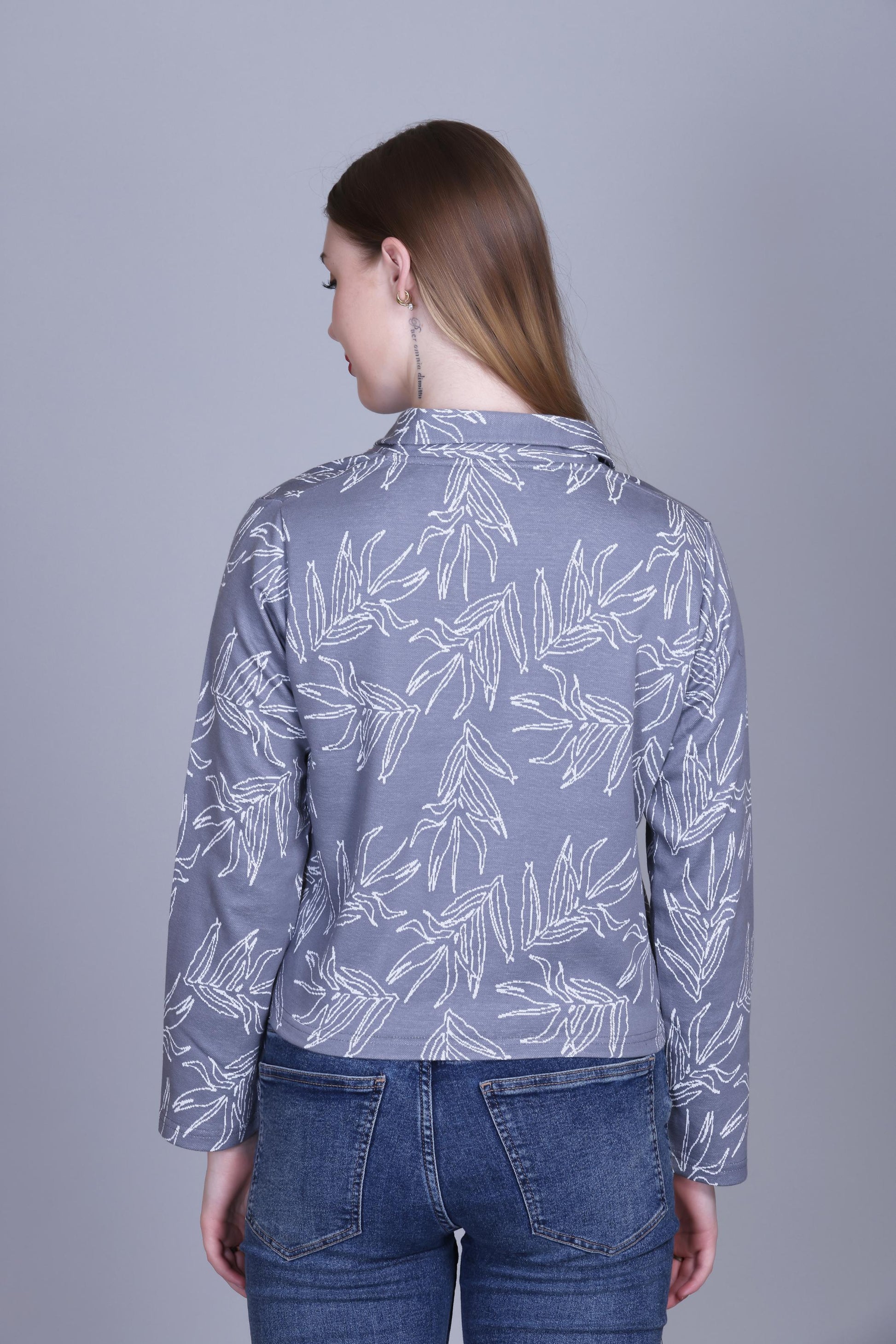 Dark Grey Floral