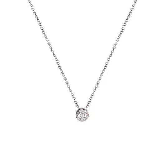 Silver Crystel Necklace women
